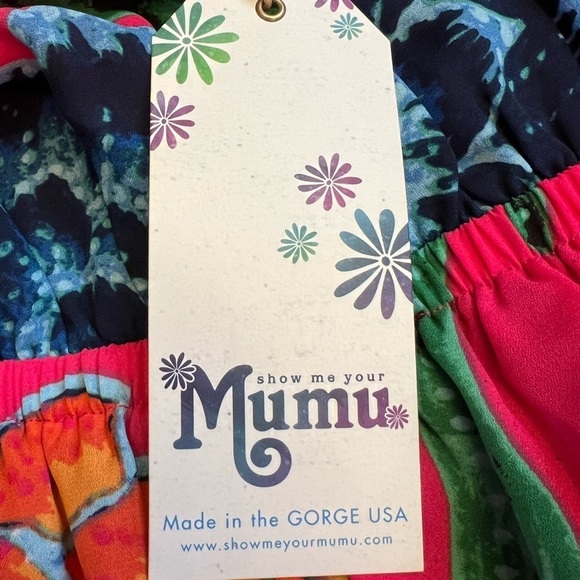Show me your MuMu Heather floratopia floral halter maxi dress size Large - Picture 8 of 10